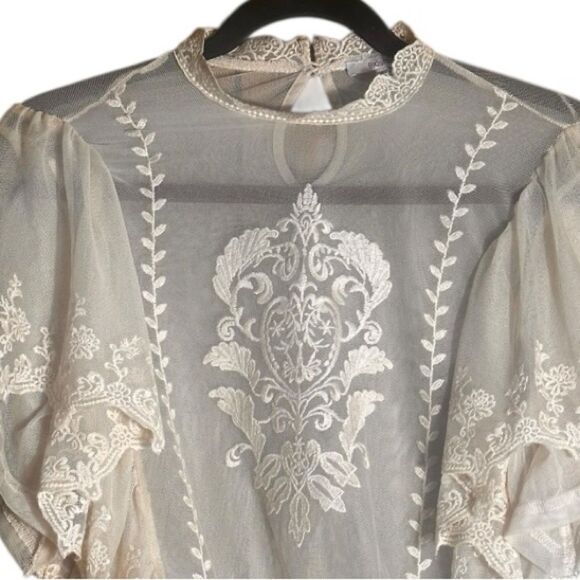 Blashe White / Cream Lace Top Size Small 📦 - Picture 5 of 7